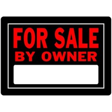 Hillman English Black For Sale Sign 10 in. H X 14 in. W 6-PACK