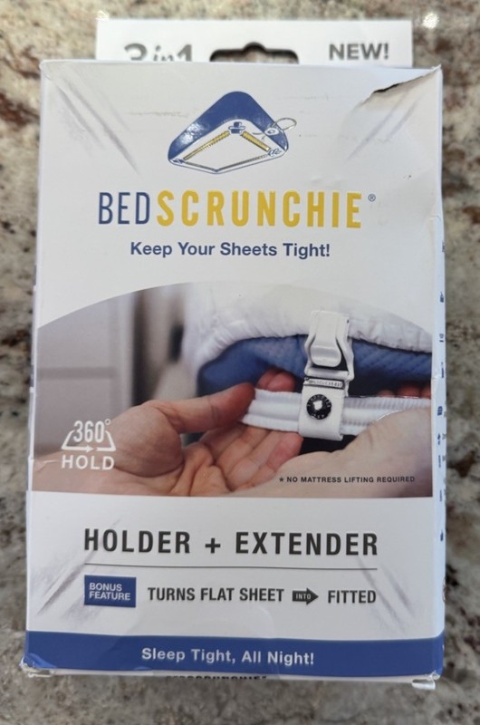 BED SCRUNCHIE Sheet Holder Straps - Heavy Duty Gripper Clips 