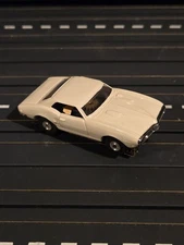 VTG Aurora Thunderjet Tjet Snow White Pontiac Firebird #1402 Slot Car Clean WOW