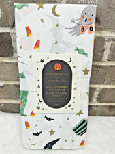 Pottery Barn Baby Rifle Paper Co Halloween Fun Organic Crib Fitted Sheet NEW