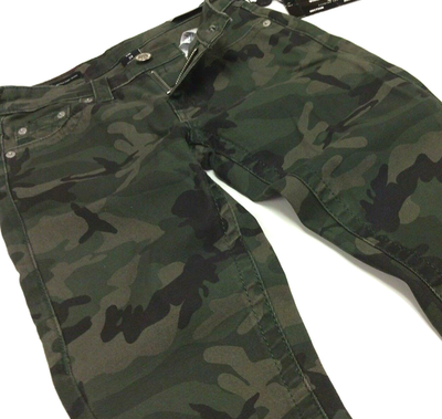 True Religion Military US Army Camo Distressed Super Skinny
