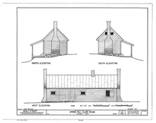 North, south, west elevations - Spring Hill Claim House, State Route 637, Ivy,