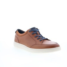 Image of Rockport Total Motion Court Blucher Mens Brown Lifestyle Trainers Shoes