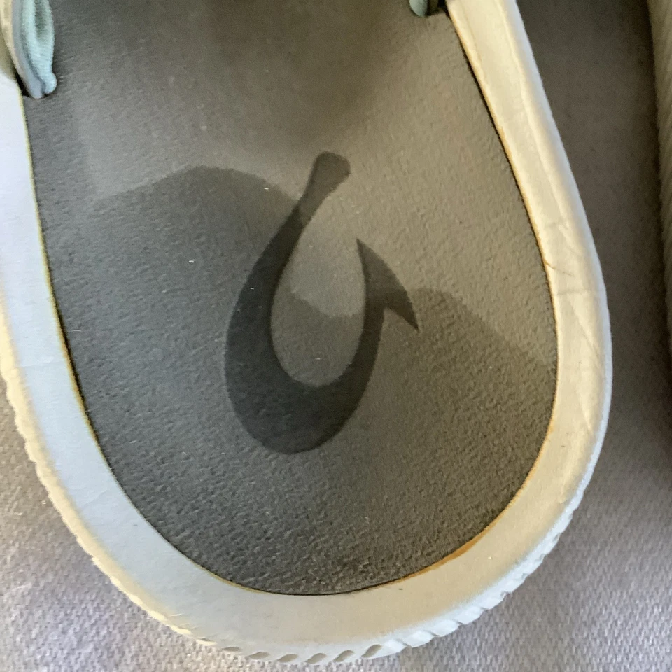 Sandálias tanga Olukai Ulele masculina 10 chinelo cinza casual conforto praia - Imagem 3 de 4