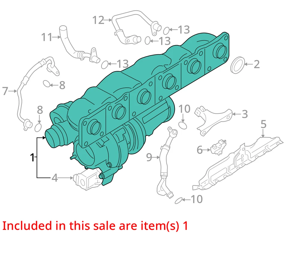 BMW 135i 2012 turbocompresor OEM 95 k millas - LKQ334925687 Foto 4 de 4