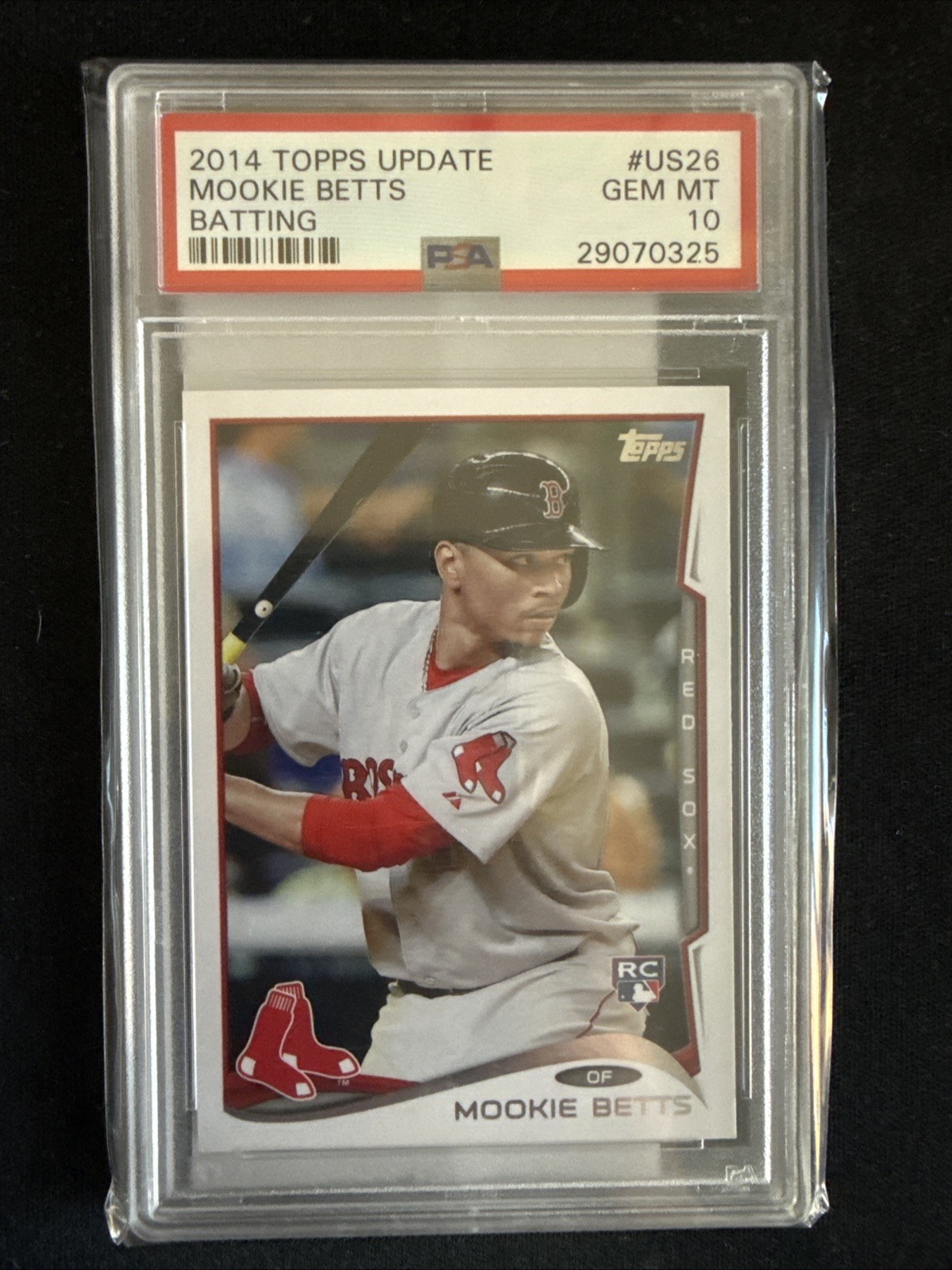 PSA 10 Graded 2014 Topps Update Series - Mookie Betts #US-26 Batting (RC)