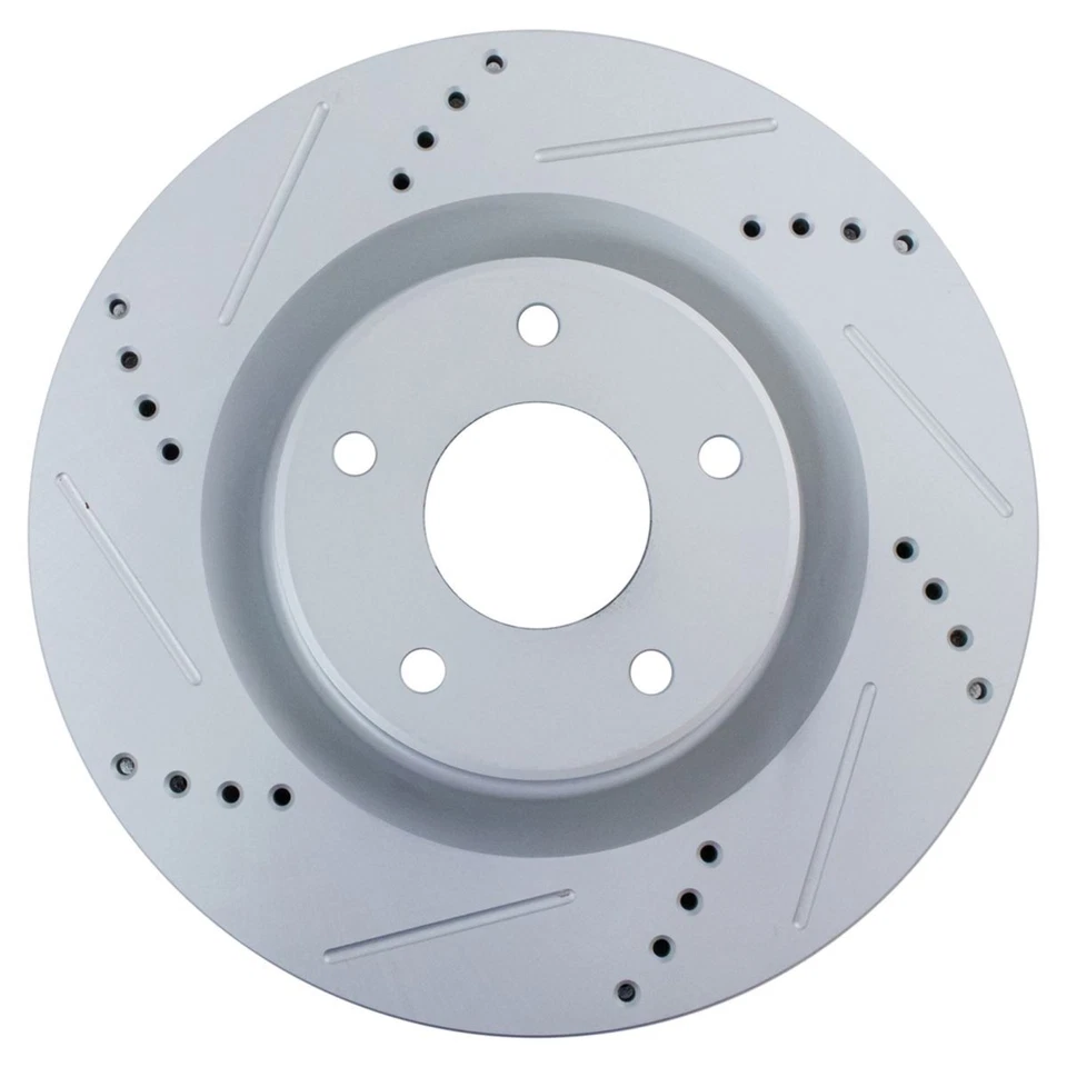 Drilled Brake Rotor Set Fits 2004-2009 Cadillac XLR 2005-2013 Chevrolet Corvette - Image 4 of 4