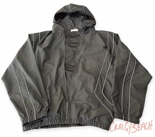 John Elliott Paneled Nylon Anorak Black Large 3 Hooded Jacket NWOT $598 Retail - product listing photo