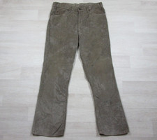 Vintage 70s Levis 517 Corduroy Pants Men's 34x29 White Tab Bootcut Saddleman