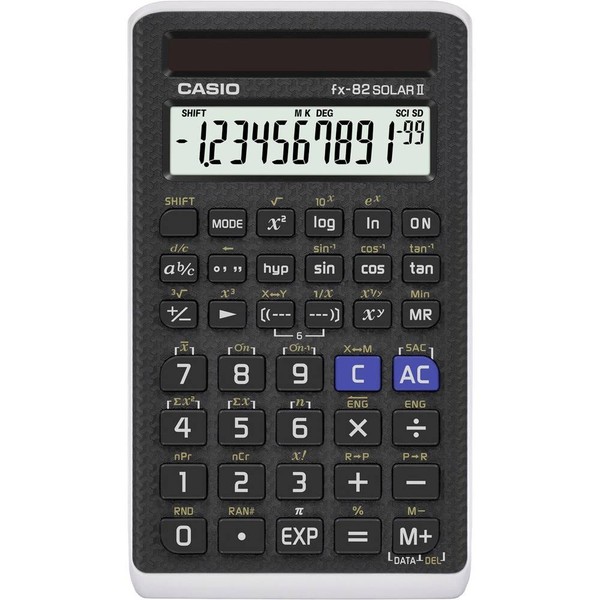 Casio FX-82SOLARII Schulrechner Schwarz Display (Stellen): 10 Solarbetrieben (B-image