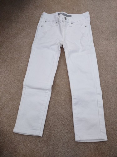 Levi Signature Girls White Stretch Skinny Jeans Size 5 Destressed NWOT - Picture 3 of 9
