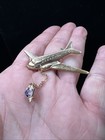 VTG Clipper Alaska Airplane Service Pin 40 Award Blue Enamel Mid-Century — photo 2