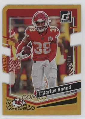 2023 Panini Donruss Press Proof Gold Die-Cut 14/25 L'Jarius Sneed #146 1bi0