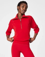 [SHOCK PRICE] SPANX AirEssentials® Half Zip, Spanx Red