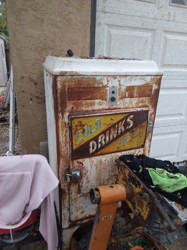 vintage ice box cooler antique