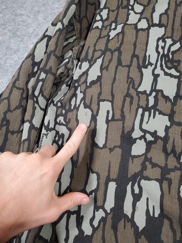 VTG Carhartt CU359 Mens Large Treebark Camo Jacket Canvas 80s Hunting Union Made - Picture 9 of 16