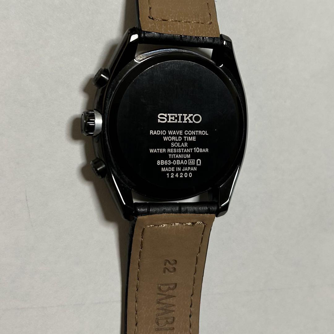SEIKO ASTRON 8B63-0BA0 Solar Men's Round Titanium Black 43mm SEIKO ASTRON 8B63-0BA0 Solar Men's Round Titanium Black 43mm