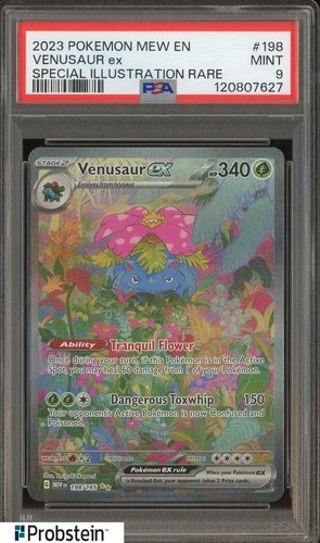 2023 Pokemon MEW EN #198 Venusaur ex Special Illustration Rare PSA 9 MINT