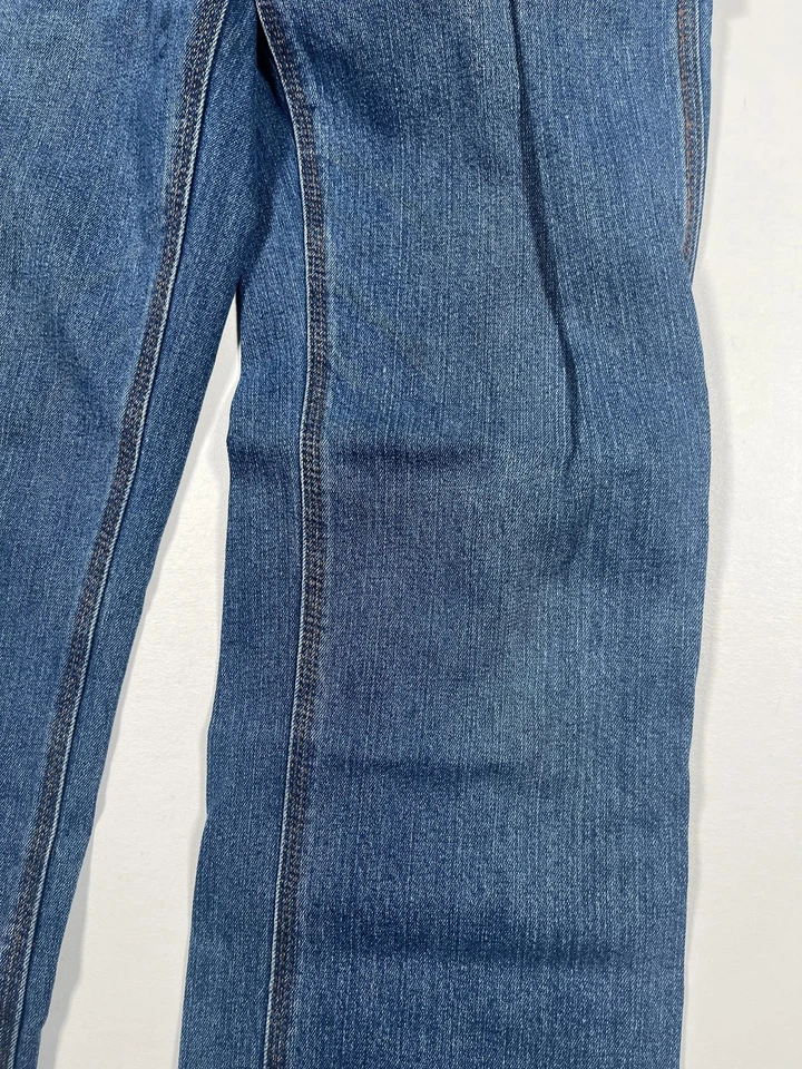 Pantalones de mezclilla Carhartt Carpenter talla 14 azules utilitarios Hammer Loop elásticos trabajo Foto 4 de 4