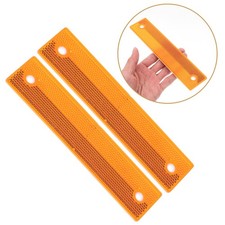 2 Pcs Road Safety Reflector Rectangular Reflective Marker Guardrail Highway