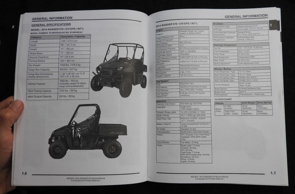 2014 Polaris RANGER 570 UTV ATV Service Repair Shop Manual MINTY OEM - Image 4 of 4