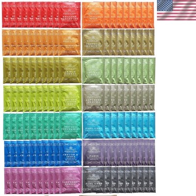 Assorted Tea Bag Sampler - 140 Count with 10  Flavors for Gifts & Offices