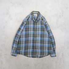 Vintage Sears Roebuck Button Up Plaid Flannel Shirt Size XL