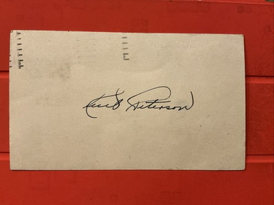 #ad Kent Peterson🔥🔥🔥🔥MLB : 1944 Cincinnati Reds 🔥🔥🔥🔥🔥🔥🔥Auto Postcard ⚾️⚾️ $38.00