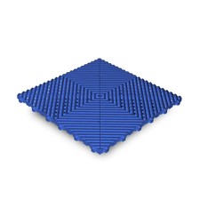 Swisstrax Ribtrax Pro Garage Floor Tiles Vented Modular Royal Blue 4m Pack UK