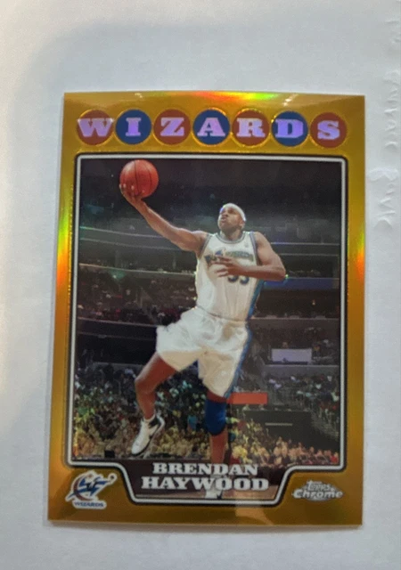 2008-09 Topps Chrome - Brendan Haywood #162 Gold Refractor /50