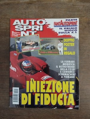 1996 04 01 AUTOSPRINT 01 APRIL 1996 NR. 13 JAHR XXXVI MIT POSTER VILLENEUVE
