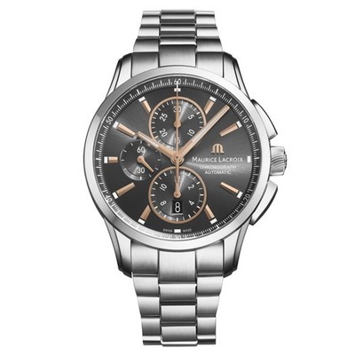 Maurice Lacroix Pontos PT6388-SS002-331-1 43mm Stainless Chronograph