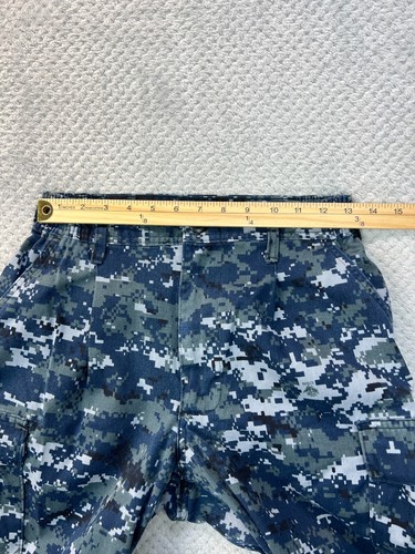 Pantalone US Navy uomo taglia 24x31 blu digitale mimetico cargo largo militare BDU tattico - Foto 14 di 19