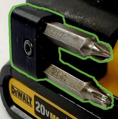 Magnetic Bit Holder Clip for 20V MAX Dewalt Drills, Impact Drivers - 100% USA!