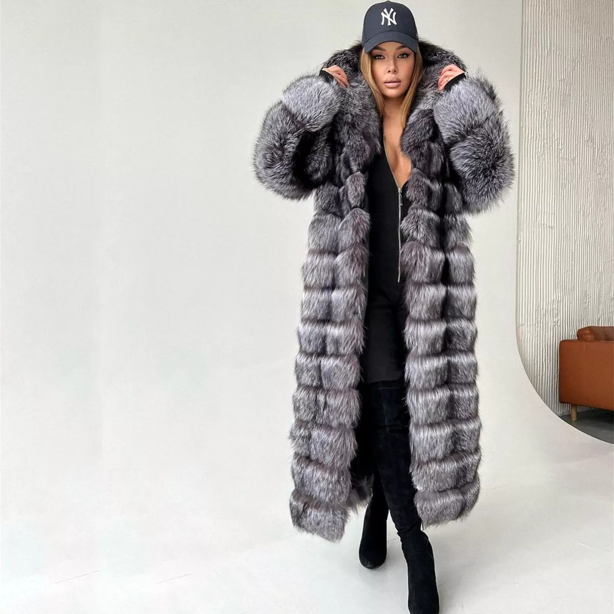Long silver jacket top