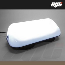 36cm TETTO VUOTO TAXI CABINA TOP INSEGNA LUCE LED BIANCA LAMPADA MAGNETICA A NOLEGGIO 12V 