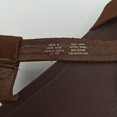 kamo様 OluKai Upena Brown Leather Sandals Quick-Dry Water Resistant Women