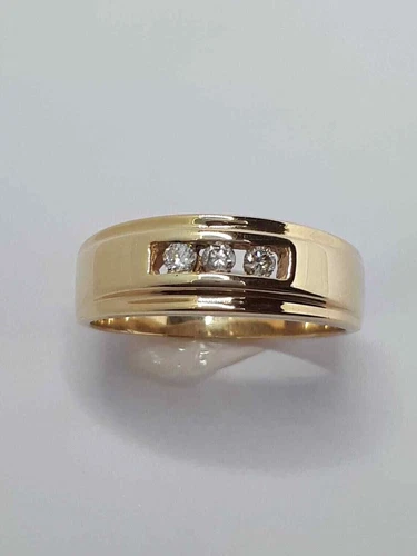 2Ct Round Lab-Created Diamond 3 Stone Wedding Gift Ring 14k Yellow Gold Plated