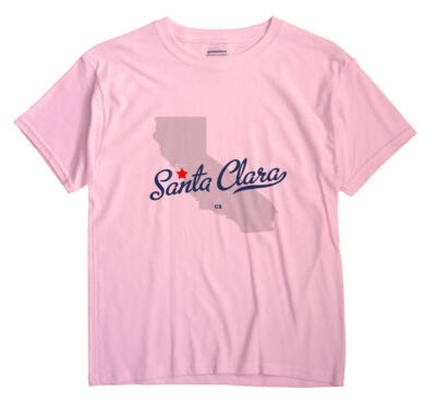 Santa Clara California CA Calif T-Shirt MAP