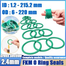 Metric Vitons Rubber FKM O Ring Seals 2.4mm Cross Section 1.2mm-215.2mm ID