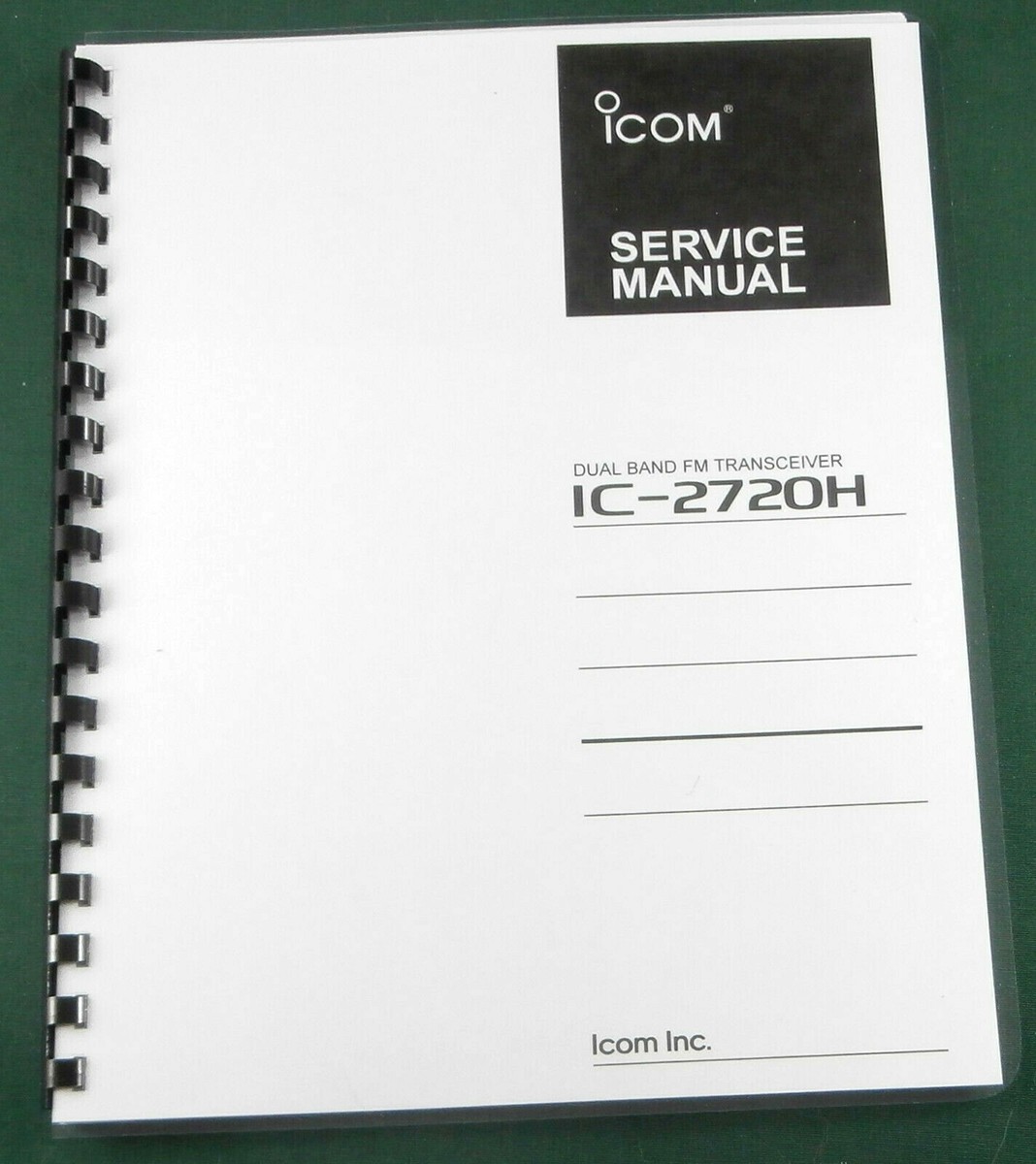 ICOM　IC-2720D Icom IC-2720 Service Manual: w/11