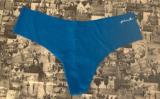 NWT Victoria's Secret Pink No Show Seamless Thong Panty Turquoise Small S