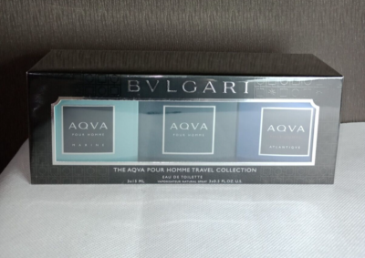 Bvlgari The Aqva Pour Homme Travel Collection EDT 3pc Gift