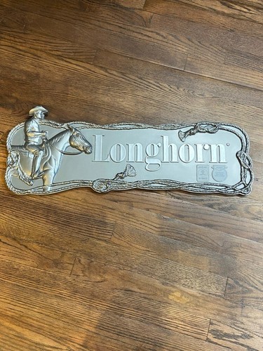 LONGHORN Snuff 28" Plastic Store Display Sign Tobacco Advertising