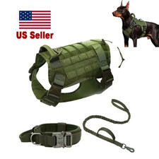 Tactical Dog Harness with Handle for Large Dogs Adjustable Military Dog Vest US