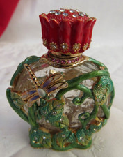 VINTAGE JEWELED & FILIGREE PERFUME Scent BOTT...