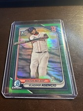 2024 Bowman Chrome Vladimir Asencio Boston Red Sox Green Refractor /99