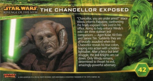 STAR WARS REVENGE OF THE SITH WIDEVISION CARDS 1 TO 80 BASIC CARDS CHOOSE - Picture 92 of 168