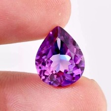 10.30 Ct Flawless Bi-Color Purple Pink Ceylon Sapphire Loose Pear Cut Gemstone