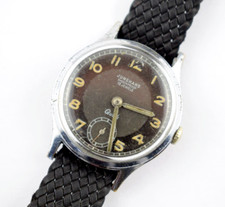 Junghans Quick 15 Jewels Shockproof Armbanduhr Handaufzug Militär Werk läuft
